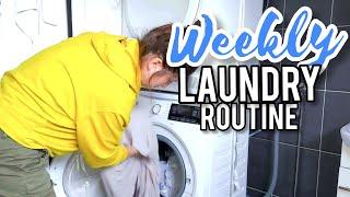 WHOLE WEEK LAUNDRY WITH ME/LOADS OF LAUNDRY MOTIVATION/SAHM LAUNDRY ROUTINE