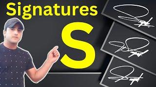 S signature ideas | S name signature style | Signature style of my name | S signature