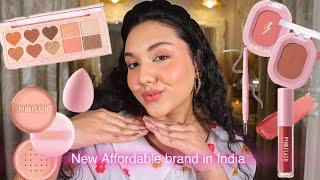 Full face of new affordable makeup | Pink Flash 