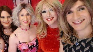 crossdresser Leah goes to Pink Punters April 2022