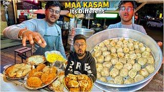 Model Town ka Evening Street Food India | Punjabi Momos Chaat, Cassata Pizza