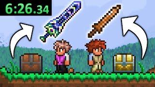 Terraria Race, But Chest Give Random Items REMATCH