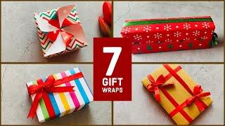 7 Stunning Gift Wrapping Ideas | DIY Christmas Gift Packing | Last Minute Christmas Gift Wraps