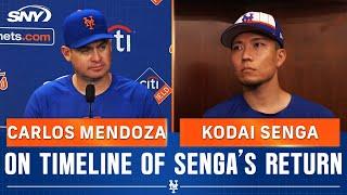 Carlos Mendoza & Kodai Senga on 'frustrations' of not having timeline for Senga's Mets return | SNY