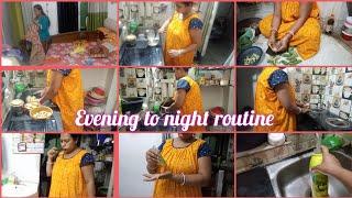 Indian Housewife Daily Evening To Night Routine।। Kitchen Cleaning।। Night Time SkinCare #Banglavlog