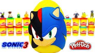 Shadow ve Kirpi Sonic Sürpriz Yumurta Oyun Hamuru PlayDoh Sonic Oyuncakları