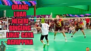 Agrippina Si Raja Tarkam Badminton DAPAT LAWAN IMBANG DI LUAR NEGERI. TRICKSHOT DECEPTION Nabs CN