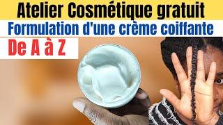 Je formule en direct une crème coiffante pour hydrater, lubrifier et conditionner les cheveux !