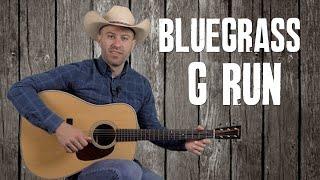 The "G Run" - 10 Examples - Bluegrass Guitar Lesson with Tablature