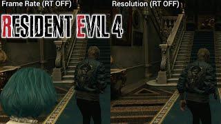 Resident Evil 4 Remake, Graphics Modes Compared (XBSX)