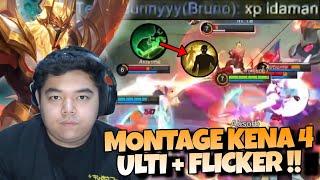 TERIZLA MONTAGE ULTI + FLICKER KENA 4 ORANG !! INI CARA LANING PHASE TERIZLA !! #MLBB