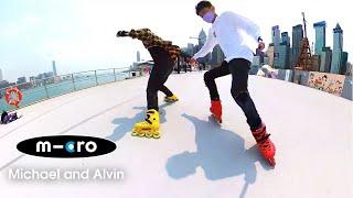 Micro MT Plus Urban Skates In The Streets Of Hong Kong  