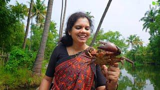 "From River to Plate: Kerala-Style Crab Curry" | Fishing for River Crab | River Fresh Catch & Cook"