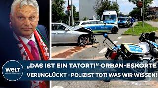 STUTTGART: "Das ist ein Tatort!" Eskorte von Orban schwer verunglückt - Polizist tot! Was wir wissen