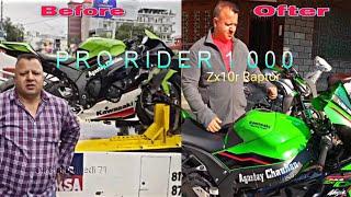 Zx10r Raptor repair ho gyi  Pro Rider 1000 father @PRORIDER1000AgastayChauhan