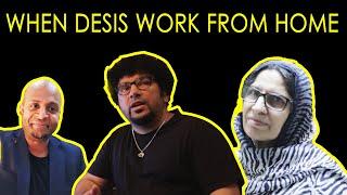 Desis Working From Home | Funny Sketch By Ali Sufian Wasif Ft. Adnan Nalwala