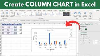 How to create Column Chart in Excel (Quick & Simple)