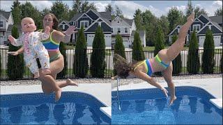 Fun High Dive Swimming Pool Diving Compilation