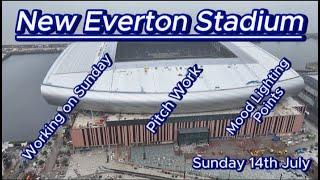 New Everton Fc stadium - 14th july 2024 - Bramley Moore Dock - latest progress update #efc