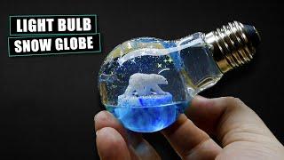 How to Make a Light Bulb ICEBERG Diorama - Resin Art