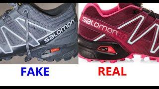 Real vs fake Salomon shoes. How to spot counterfeit Salomon Speedcross