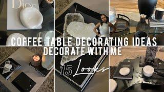 COFFEE TABLE DECORATING IDEAS | DECORATE WITH ME LIKE INTERIOR DESIGNER | BUDGET FRIENDLY TIPS+HACKS