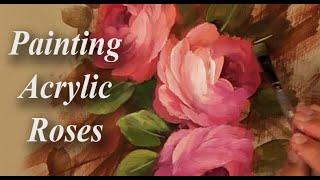 Painting Acrylic Roses - Learning the Basics