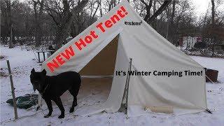 NEW HOT TENT - Esker Classic 2 - 10x10 Winter Camping!