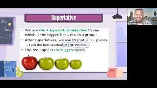 Comparative and superlative adjectives