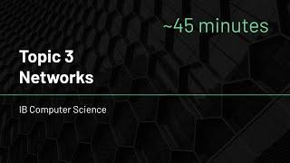 IB Computer Science - Topic 3 - Networks