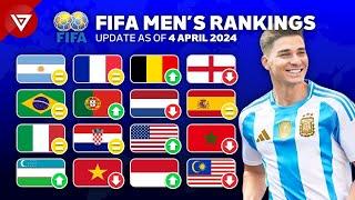  UPDATE FIFA Men's Rankings 2024 as of April 4 2024 ft Argentina, France, Belgium