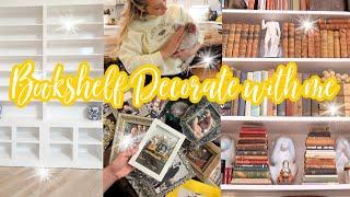 DECORATE WITH ME // DIY 12 FOOT BOOKSHELF // UNPACKING ALL OUR MEMORIES