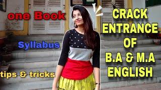 The Best Book for Entrance of BA MA English Literature || Syllabus and question paper explained