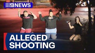 Police arrest three people after alleged suburban shooting | 9 News Australia