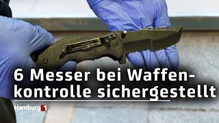 Unangekündigte Waffenkontrolle am Hauptbahnhof: Insgesamt 6 Messer wurden sichergestellt