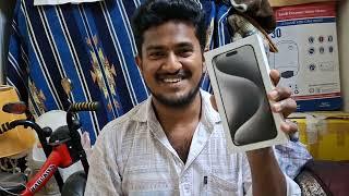 my new iPhone 15 Pro Max 256GB  unboxing iphone புதுசு வாங்கியாச்சு வீடியோ பாருங்க