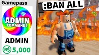 Buying ROBLOX admin... then ruining their game