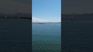 The Golden Gate Bridge and the San Francisco Bay seen from Sausalito, California