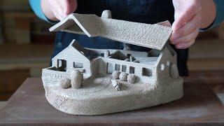How I made a clay replica of my childhood home