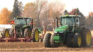 Fall Tillage 2020 | John Deere 8R Tractor Working Ground | Ontario, Canada