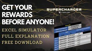 Get FREE #crypto with CRO|SuperCharger Excel Calculate your rewards|CRYPTO.COM #Simulator