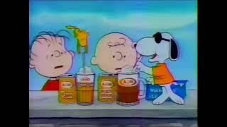 A&W Root Beer & Cream Soda Floats (1991): Peanuts & Joe Cool Limited Edition Soda Cans