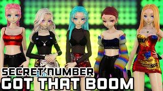 【MMD】 ⸢Secret Number⸥ 【⭒Got That Boom - 5P ver⭒】 ⸢Luka, IA, Miku, CUL, Lily⸥