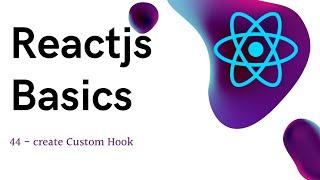 44 ReactJS basics - create custom hook