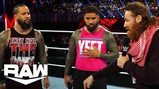 Jey Uso Tells Jimmy Uso Sami Zayn, aka Sami USO, is Family | WWE Raw Highlights 11/4/24 | WWE on USA