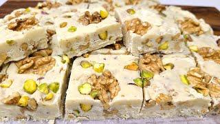 Sheer Pira Recipe،Milk Fudge،شیر پیره افغانی ساده و آسان در کمترین وقت