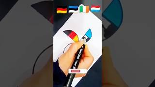 Creative design of flags of different nations#flag#nation#creative#youtubeshorts