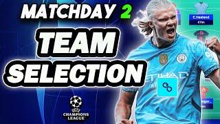 LIMITLESS CHIP ACTIVE | UCL FANTASY MATCHDAY 2 TEAM SELECTION | Champions League Fantasy 2024/25