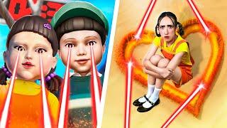 Меня удочерили Куклы из Игры в Кальмара / Игра в Кальмара в реальной жизни!
