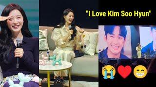 OMG!Kim Ji Won bravely Admits She loves Kim Soo Hyun in her Fan Meeting in Taiwan when she does this